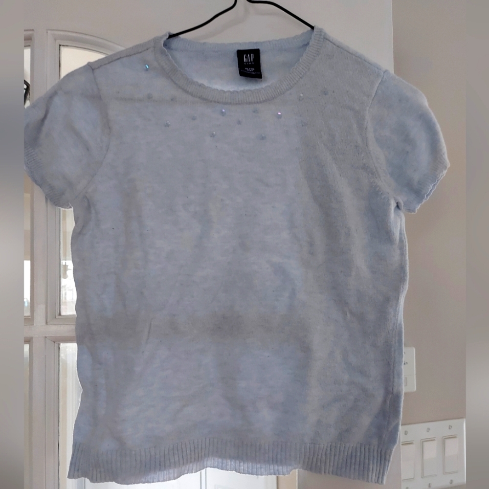 Youth GAP Light Blue Short Sleeve Sweater